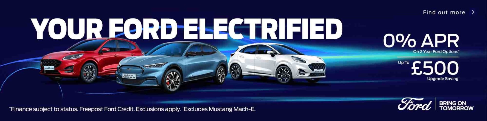 Q4 Your Ford Electrified Campaign Homepage Banners